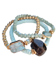 Beaded Bracelet Set 1705147mint