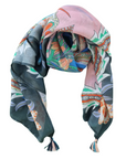 Pure Cotton Scarf 17554blue