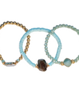 Beaded Bracelet Set 1705147mint